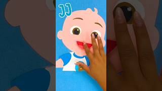 Easy CoComelon Crafts DIY Baby JJ 123 shorts cocomelon [upl. by Aihtekal]