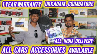 🚘Car accessories shop  Best Car Audio  1 Year Warranty  Ukkadam market coimbatore [upl. by Cantone]