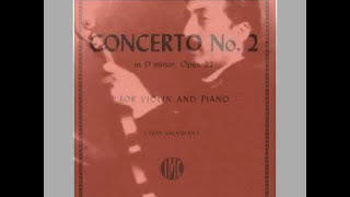 Wieniawski violín Concierto nº 2 D minor 1mv  piano accompaniment [upl. by Wrench]