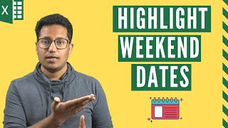 Highlight Weekends Dates and Holidays in Excel Easy Method [upl. by Hurlbut47]