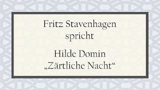 Hilde Domin „Zärtliche Nacht“ [upl. by Oinesra936]