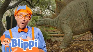 Blippi and the Big Dinosaur  Kids Learn  Nursery Rhymes  Sing Along [upl. by Raddatz]