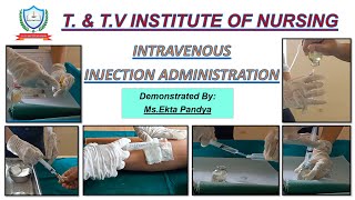 Intravenous injection [upl. by Oenire]