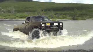 Lifted Chevrolet K30 CUCV M1028 Crossing River in Eureka [upl. by Conchita]