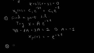 Inhomogeneous secondorder constantcoefficient ode [upl. by Beutler491]