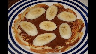 Nemme hjemmelavede vafler  Vaffel m banan amp Nutella  Opskrift  140 [upl. by Tuckie]