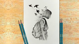 Easy Pencil Drawing for Beginners  Creative Drawing Ideas  Sketch for Beginners  33 [upl. by Ayalat]