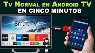 CÓMO CONVERTIR UN TV NORMAL EN SMART CON ANDROID TV [upl. by Daniell186]