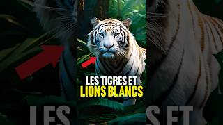 🐯 Pourquoi certains tigres et lions sont blanc  Ils sont albinos … [upl. by Enois]