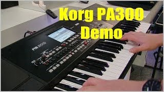 Korg Pa300 Pro Arranger Keyboard Demo  PART 1 PMTVUK [upl. by Meletius]