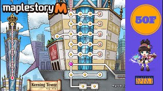 Maplestory M  Kerning Tower Floor 50 feat Glaceira Asia 1  Scania IL Mage  楓之谷M [upl. by Kakalina908]