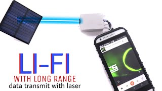 LIFI DATA TRANSMITTER  Laser communication system using one transistor [upl. by Cleti906]