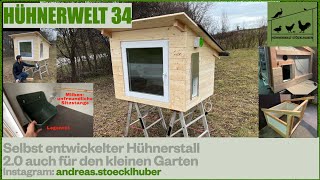 Hühnerwelt 34 Selbst entwickelter Hühnerstall 20 für jeden Garten [upl. by Kirby]