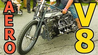 Massive V8 Motorcycle w 44L Airplane Engine StartUp Procedure amp Ride [upl. by Caresa]