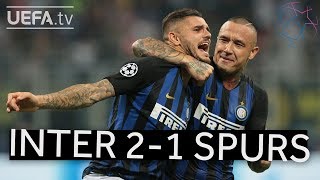 INTERNAZIONALE 21 TOTTENHAM UCL HIGHLIGHTS [upl. by Anrapa]