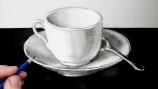 How to Draw a Still Life A Cup and Saucer [upl. by Selestina]