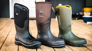 Homestead BOOT REVIEW  Muck Boots vs Bogs vs Lacrosse [upl. by Nilesoj]