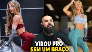 REAGINDO AO TREINO DA BODYBUILDER BIÔNICA [upl. by Arri]