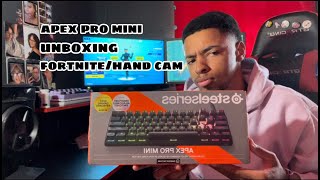 SteelSeries Apex Pro Mini UnboxingFortnite GameplayHand cam [upl. by Ajnot]