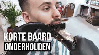 Korte baard onderhouden  Volledige barbersessie met pro technieken  Adrien [upl. by Riedel]