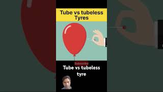 Tube vs tubeless tyre jankari automobile viral video [upl. by Koblick]