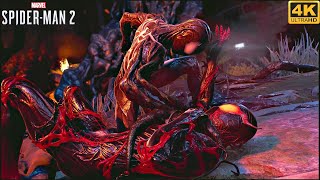 Absolute Carnage Miles vs Symbiote Peter  Marvels SpiderMan 2 4K 60FPS [upl. by Vinaya655]