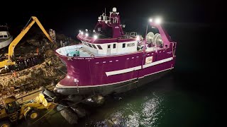 This fishing vessel endured stormy seas before even touching the water [upl. by Lundell]