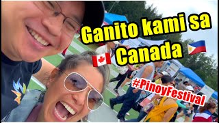 Ganito kami sa Canada Grabe sobrang daming Pinoy na pumunta Ang saya PinoyFestival [upl. by Anitsirk3]