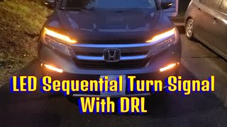 How To Install LED DRL Sequential Turn Signals StepbyStep Installation Guide [upl. by Boehmer]