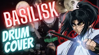 BASILISK Opening 1 Drum Cover by Pablo Estrada The Anime Drummer – Onmyouza – Kouga Ninpouchou [upl. by Nagar181]