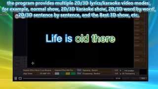 Lyric Video MakerHow to make the best 2D or 3D Lyric VideoKaraoke Video [upl. by Felty]