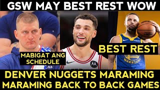 WARRIORS BULLS hayahay ang schedule Nuggets MARAMING back to back games [upl. by Wing417]