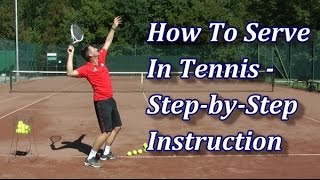 How To Serve In Tennis In 7 Steps  Serve Technique Tutorial [upl. by Sarena]