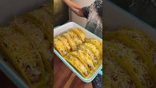 Crunchy Chicken Tacos food cooking recipe [upl. by Corabella]