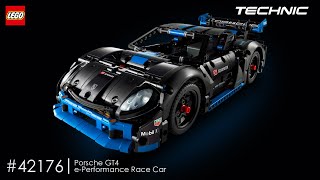 LEGO Technic  Porsche GT4 ePerformance Race Car 42176 [upl. by Boggers]