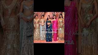 trending💥BOLLYWOOD Actress Wearing Manish Malhotra outfits 😍fashion bollywood manishmalhotra yt [upl. by Suk935]