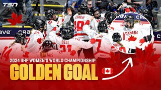 MUST SEE DANIELLE SERDACHNY SCORES THE GOLDEN GOAL TEAM CANADA DEFEATS TEAM USA IN OVERTIME [upl. by Endres690]