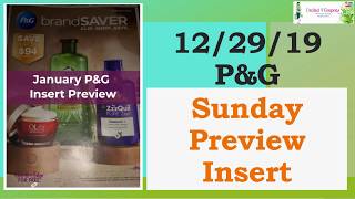 Some rare coupons  122919 PampG Insert Preview  PampG January 2020  2020 Sunday Insert Schedule [upl. by Obelia]