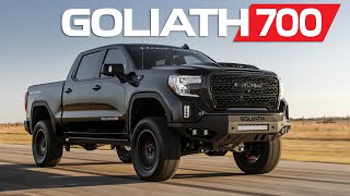 GOLIATH 700 HP Supercharged 2020 GM Trucks by Hennessey [upl. by Nylodnewg]