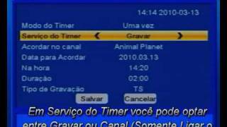 Azsatforuminfo Azamérica Programar Gravação Manualmente S806 S810 S810B [upl. by Eynttirb812]