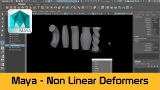 Maya NonLinearDeformers  for modelling or animation [upl. by Tennies474]