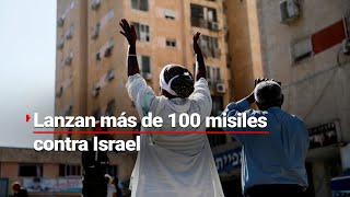 Suenan alertas en Kiryat Yam al norte de Israel impactan más de 100 misiles en el domo de hierro [upl. by Anuqahs]