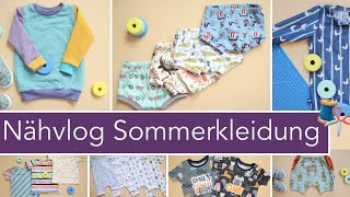 Vlog Ich nähe die komplette Sommergarderobe für den Kleinen selbst [upl. by Yenruoj]