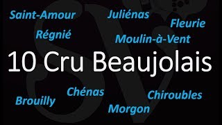 How to Pronounce 10 Cru Beaujolais  Best of French Wine Pronunciation [upl. by Ahsek]