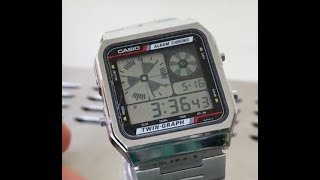 Casio 1985 AE200 Twin Graph LCD Watch [upl. by Karlene]