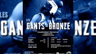 Les Gants de Bronze du 19 au 21 avril La relève de la boxe live [upl. by Ymmak]