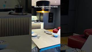 Luca Matt Carbon Handleless Kitchen  3812  DIY Kitchens [upl. by Ailegave]