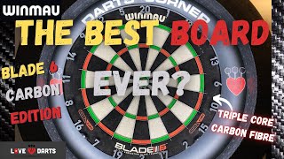 LoveDarts  Review  BLADE 6  CARBON EDITION  New WINMAU 2022 Launch THE BEST BOARD EVER [upl. by Ornstead]