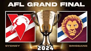 Sydney Swans v Brisbane Lions AFL GRAND FINAL 2024 Live from the MCG [upl. by Dorthea]