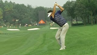 Bubba Watson crushes his approach on a par5 at HSBC Champions [upl. by Moise]